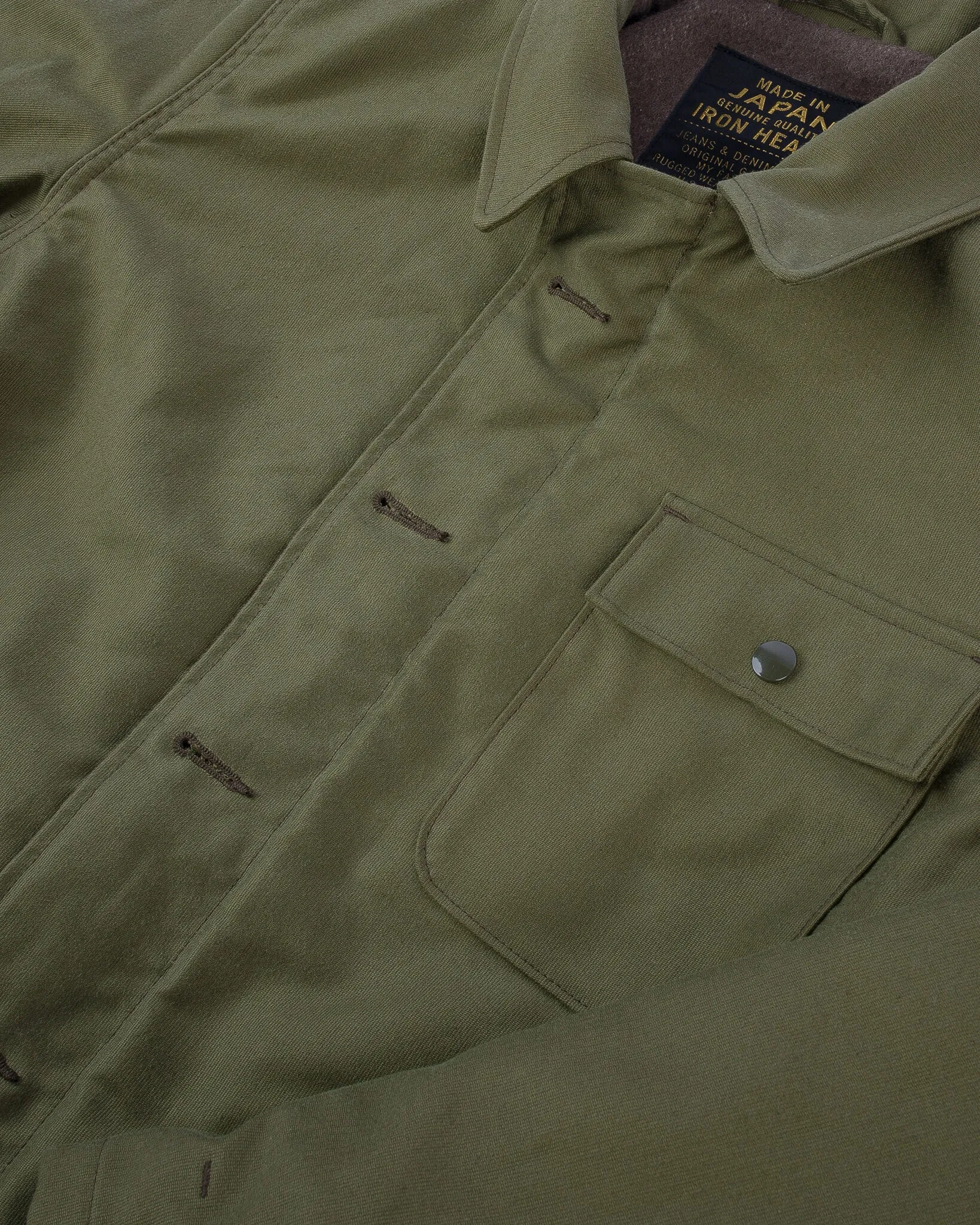 Whipcord A2 Deck Jacket - Olive Drab Green