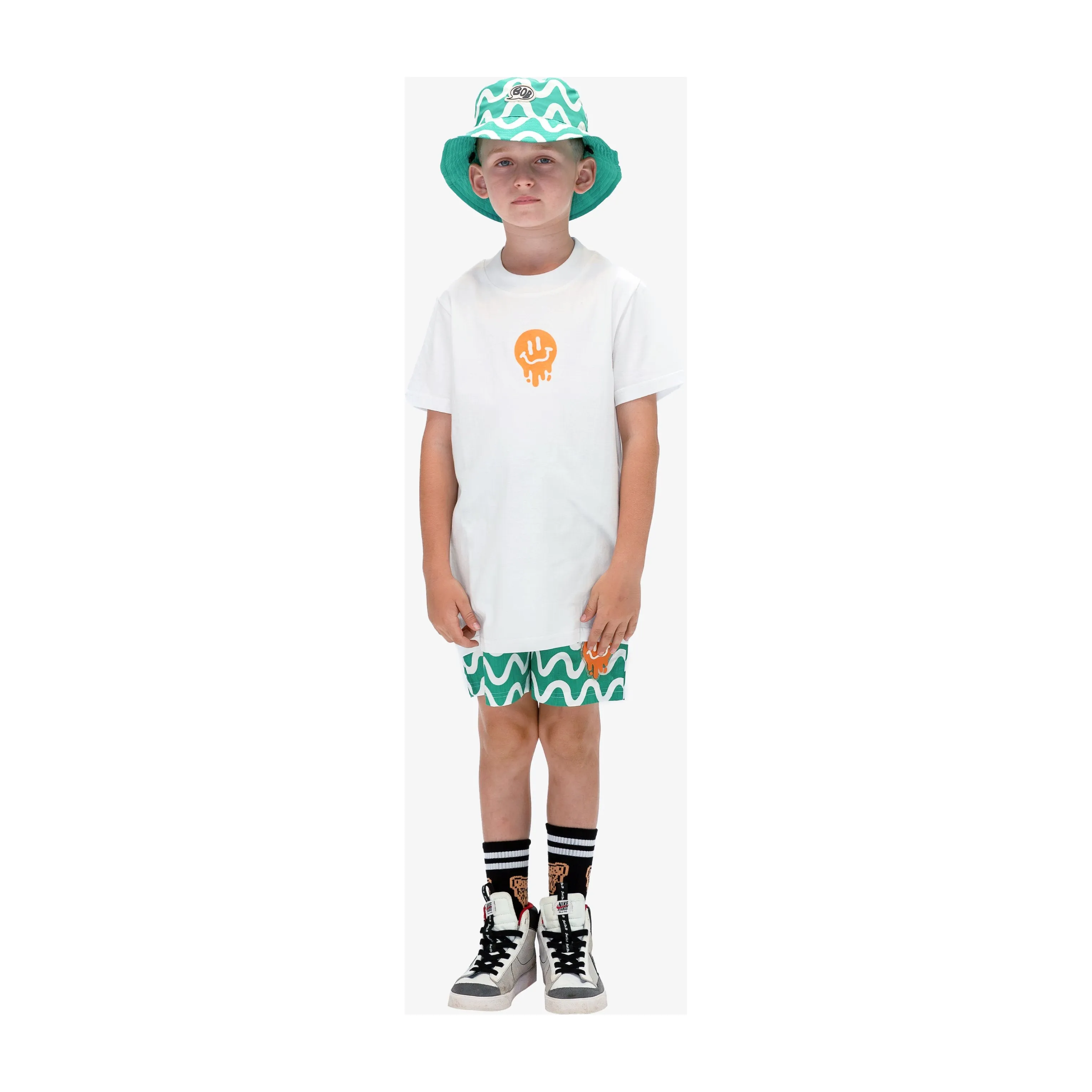 White Drippin in Smiles Tee