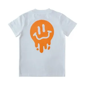White Drippin in Smiles Tee