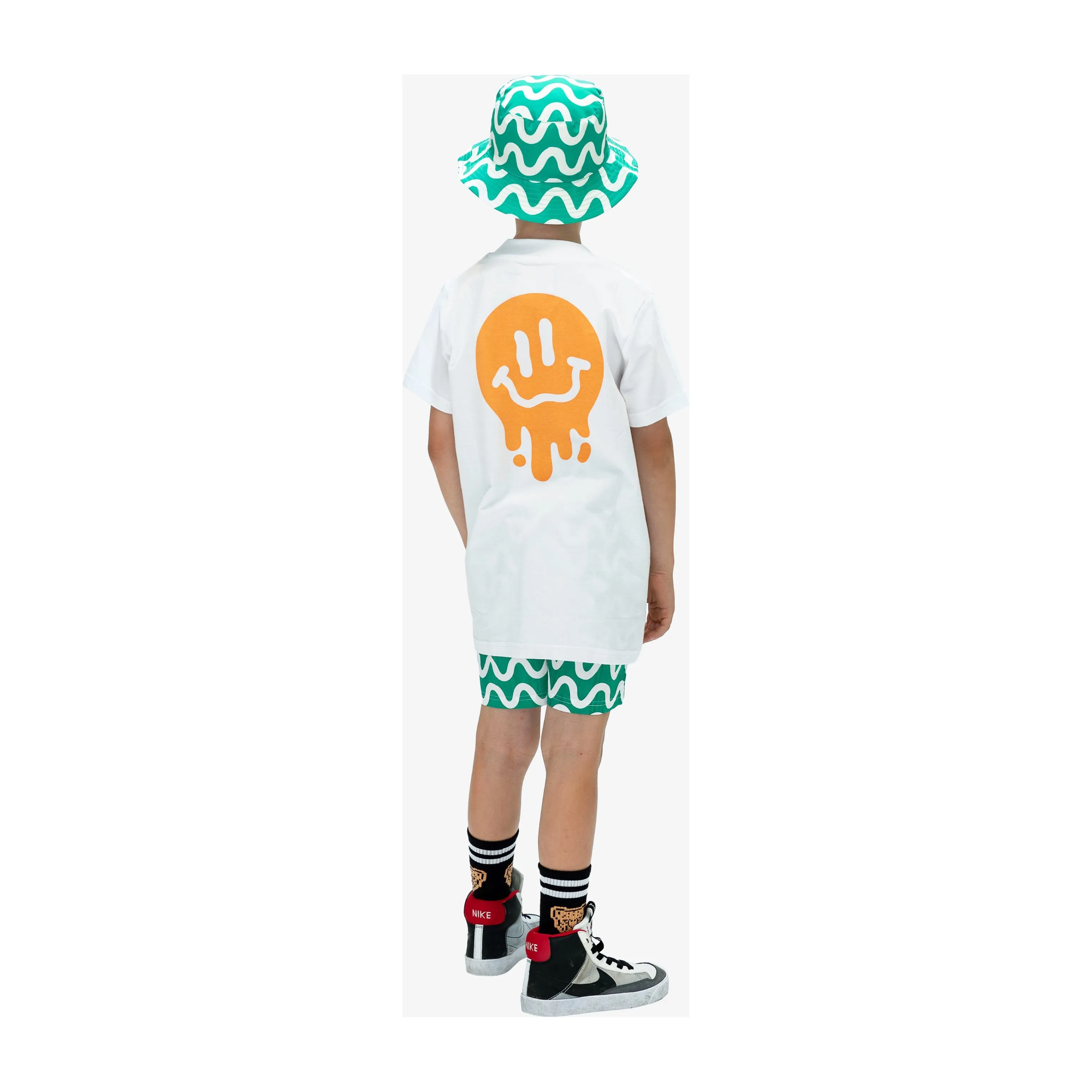 White Drippin in Smiles Tee