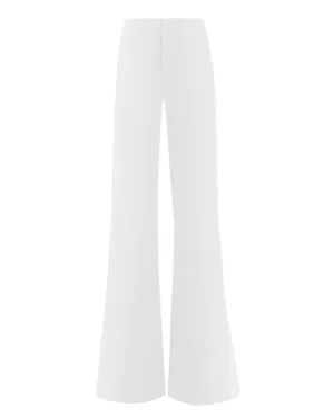 White Dylan High Waisted Wide Leg Pant