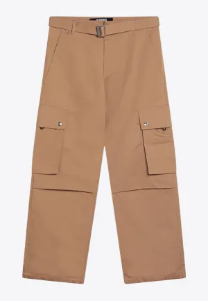 Wide-Leg Cargo Pants