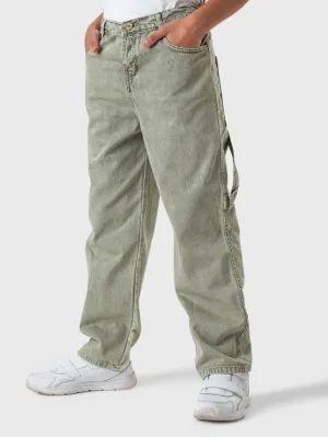 Wide Leg Gabardine Pants