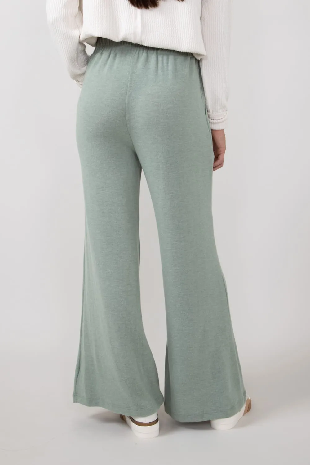 Wide Leg Lounge Pants for Women in Olive | NP70169F-OLIVE