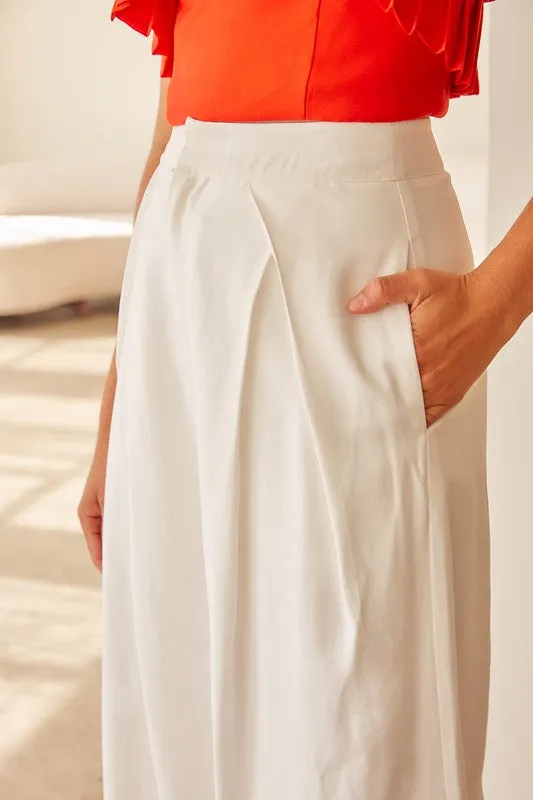 Wide Leg Pants (Aqua, Pink, or White)