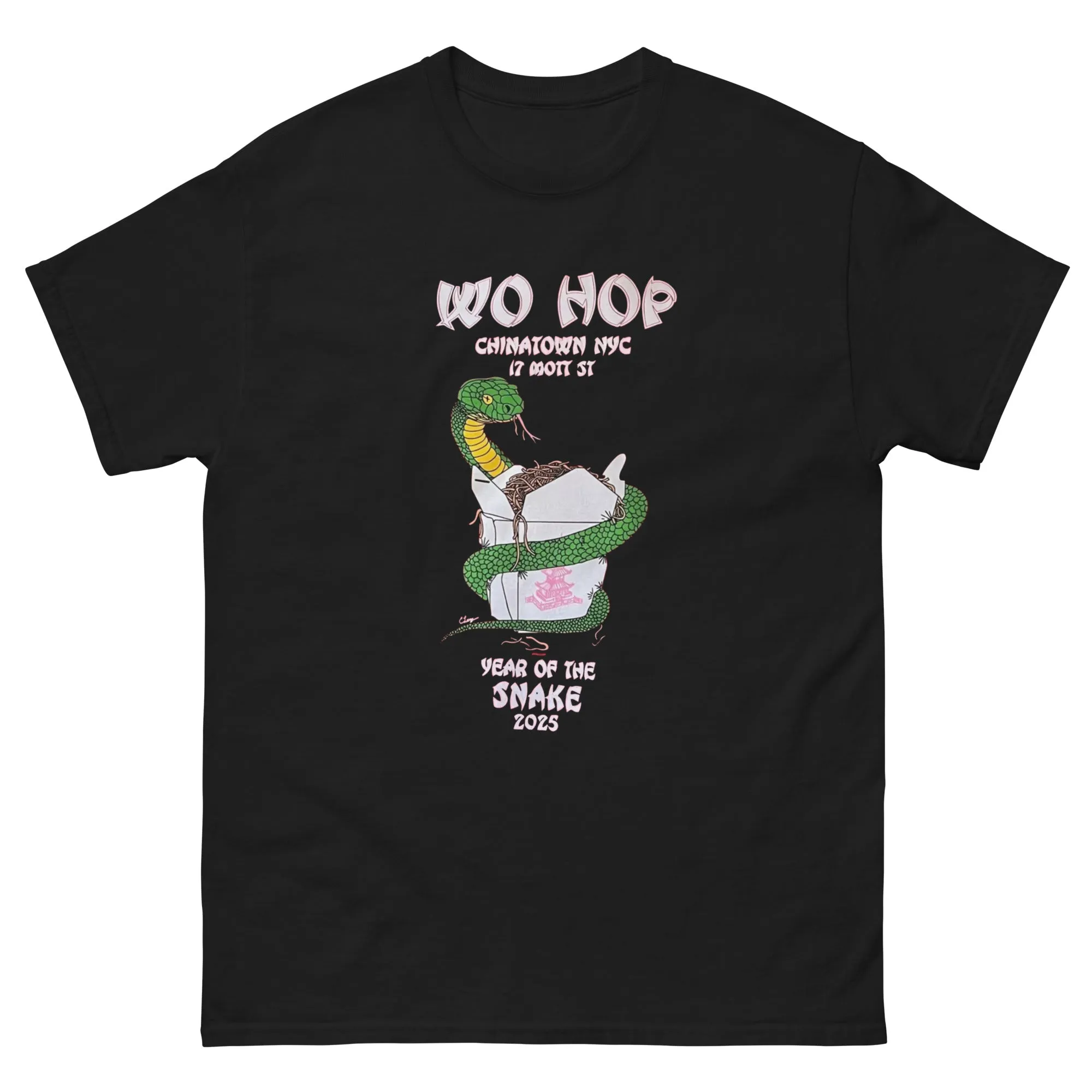 Wo Hop Restaurant T Shirts Chinatown Snake 2025 shirt New York Tee
