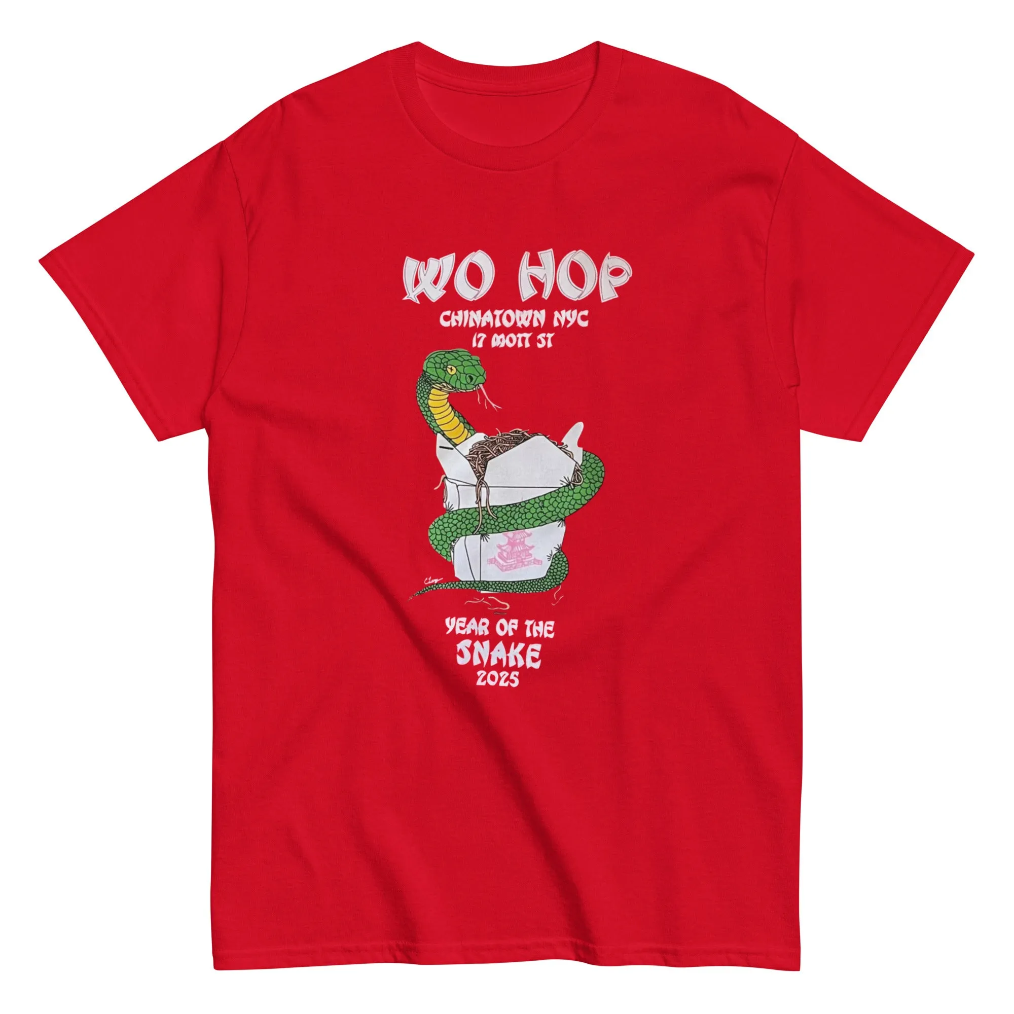Wo Hop Restaurant T Shirts Chinatown Snake 2025 shirt New York Tee