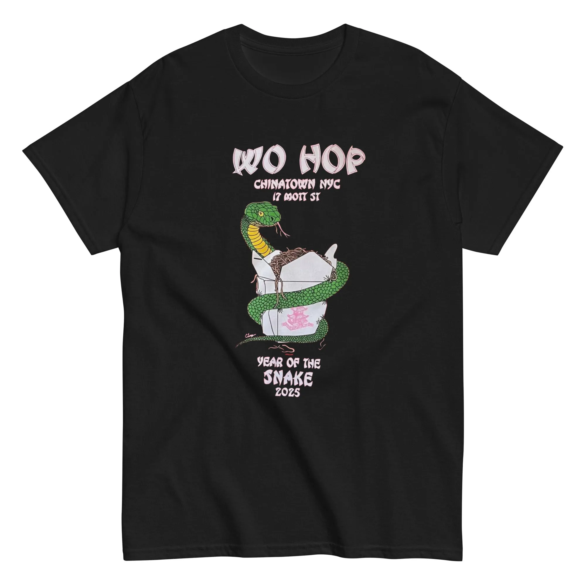 Wo Hop Restaurant T Shirts Chinatown Snake 2025 shirt New York Tee