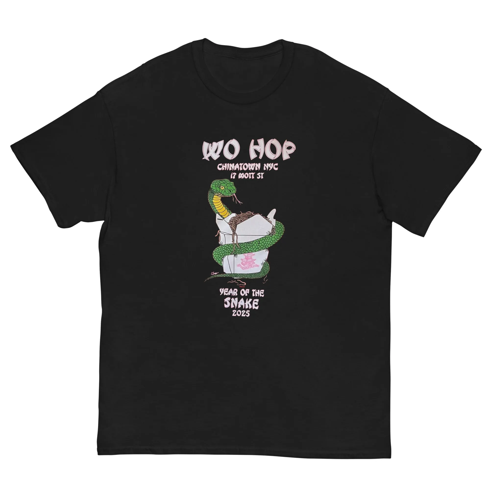 Wo Hop Restaurant T Shirts Chinatown Snake 2025 shirt New York Tee