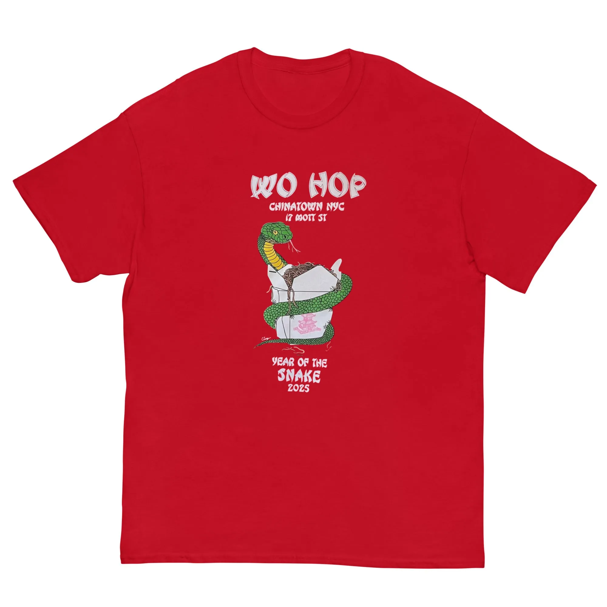 Wo Hop Restaurant T Shirts Chinatown Snake 2025 shirt New York Tee
