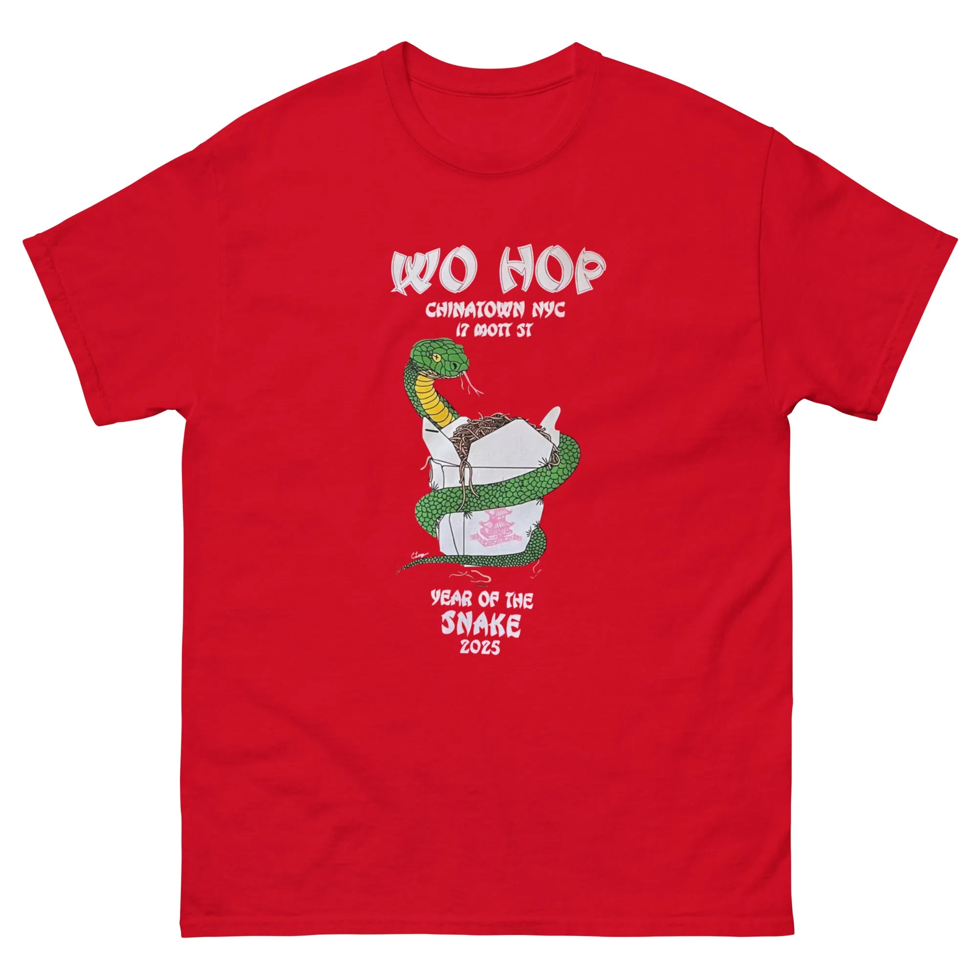 Wo Hop Restaurant T Shirts Chinatown Snake 2025 shirt New York Tee