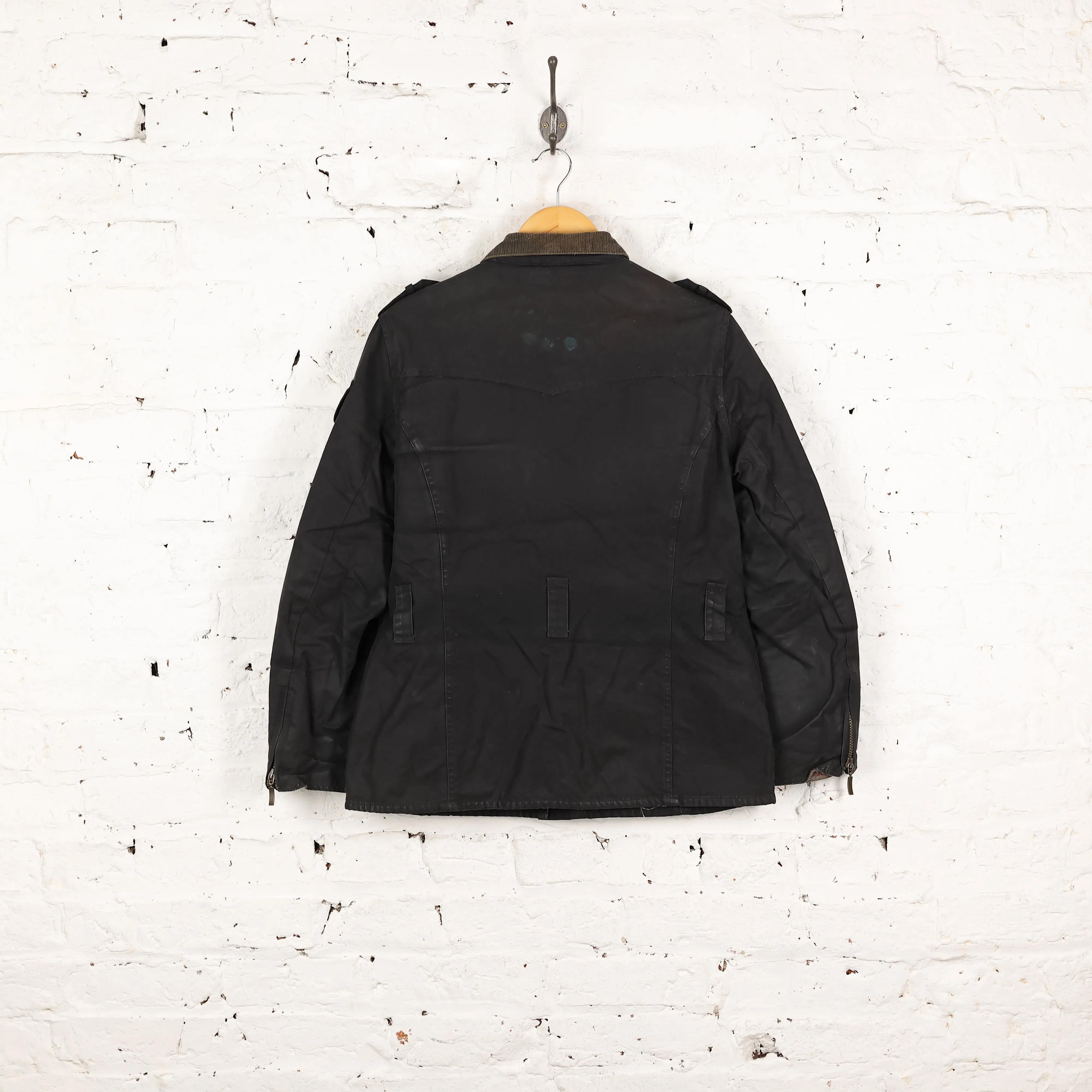 Women's Barbour International Wax Jacket - Black - Women's M