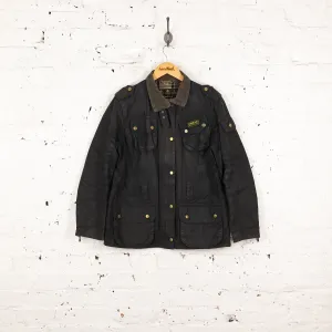 Women's Barbour International Wax Jacket - Black - Women's M