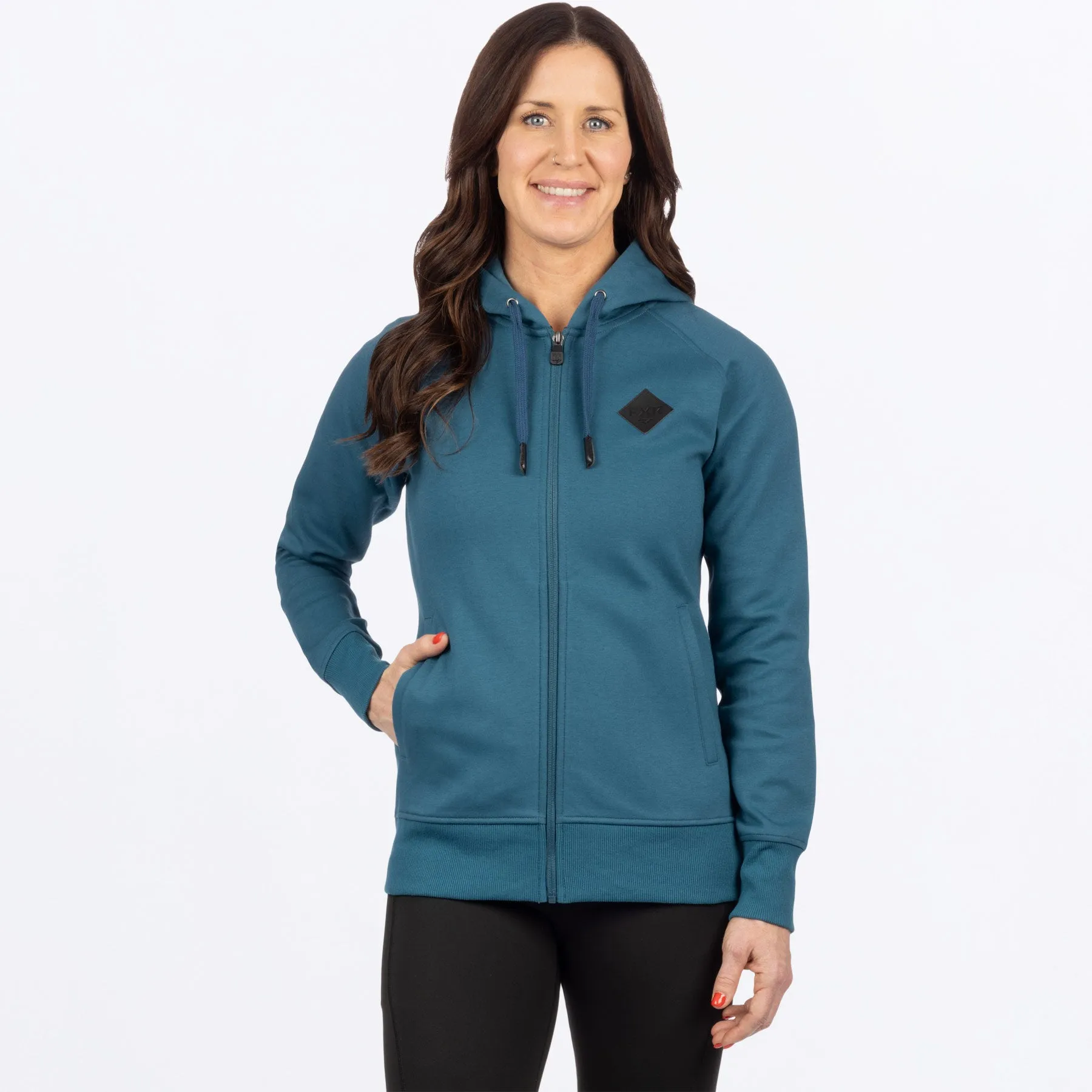 Women's Diamond Zip Hoodie