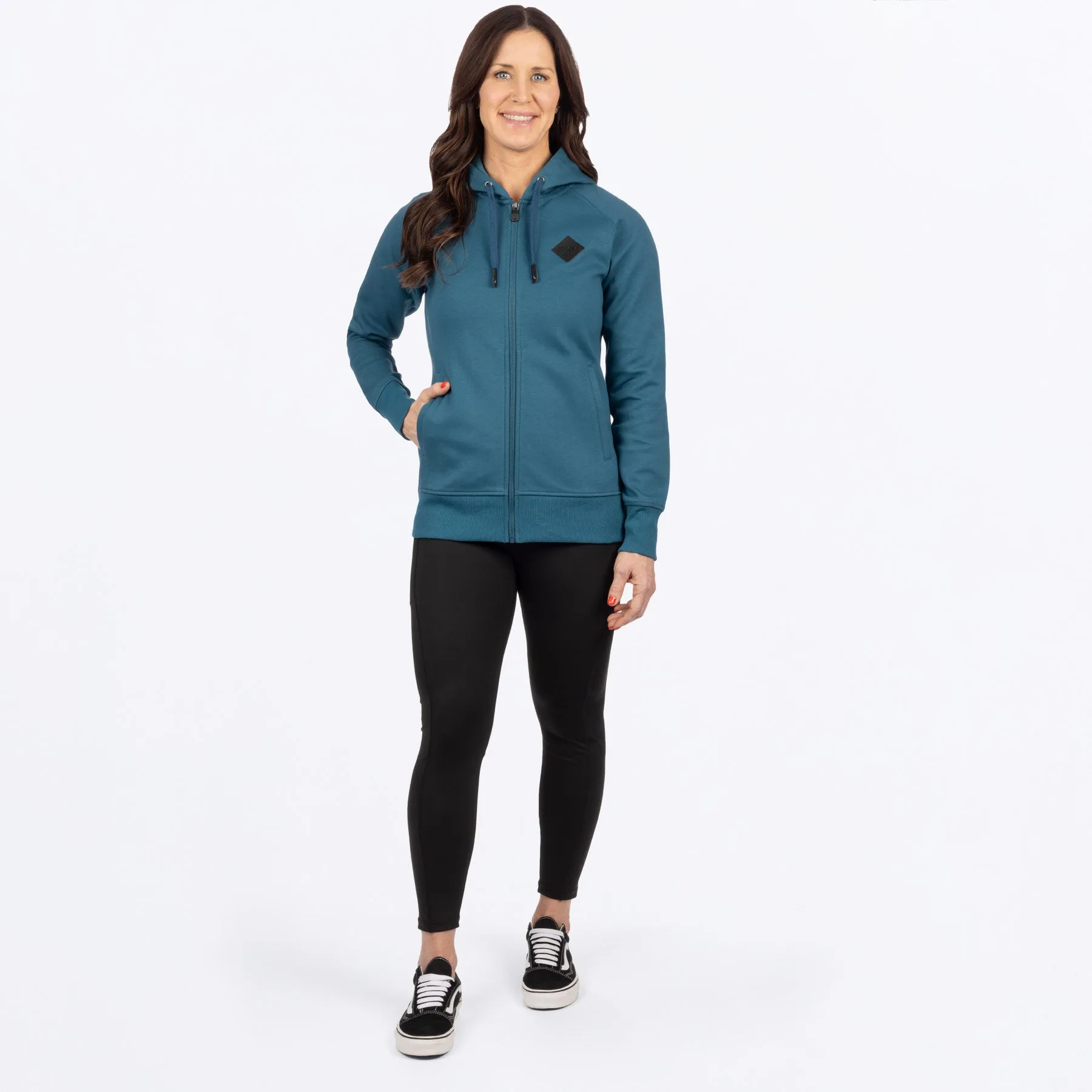 Women's Diamond Zip Hoodie