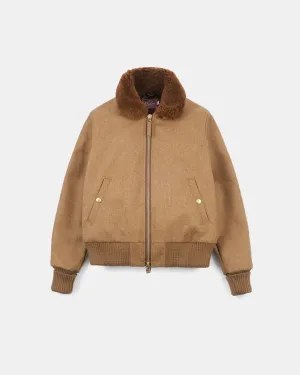 Women's Flyer's Club Jacket - Dark Tan Mix