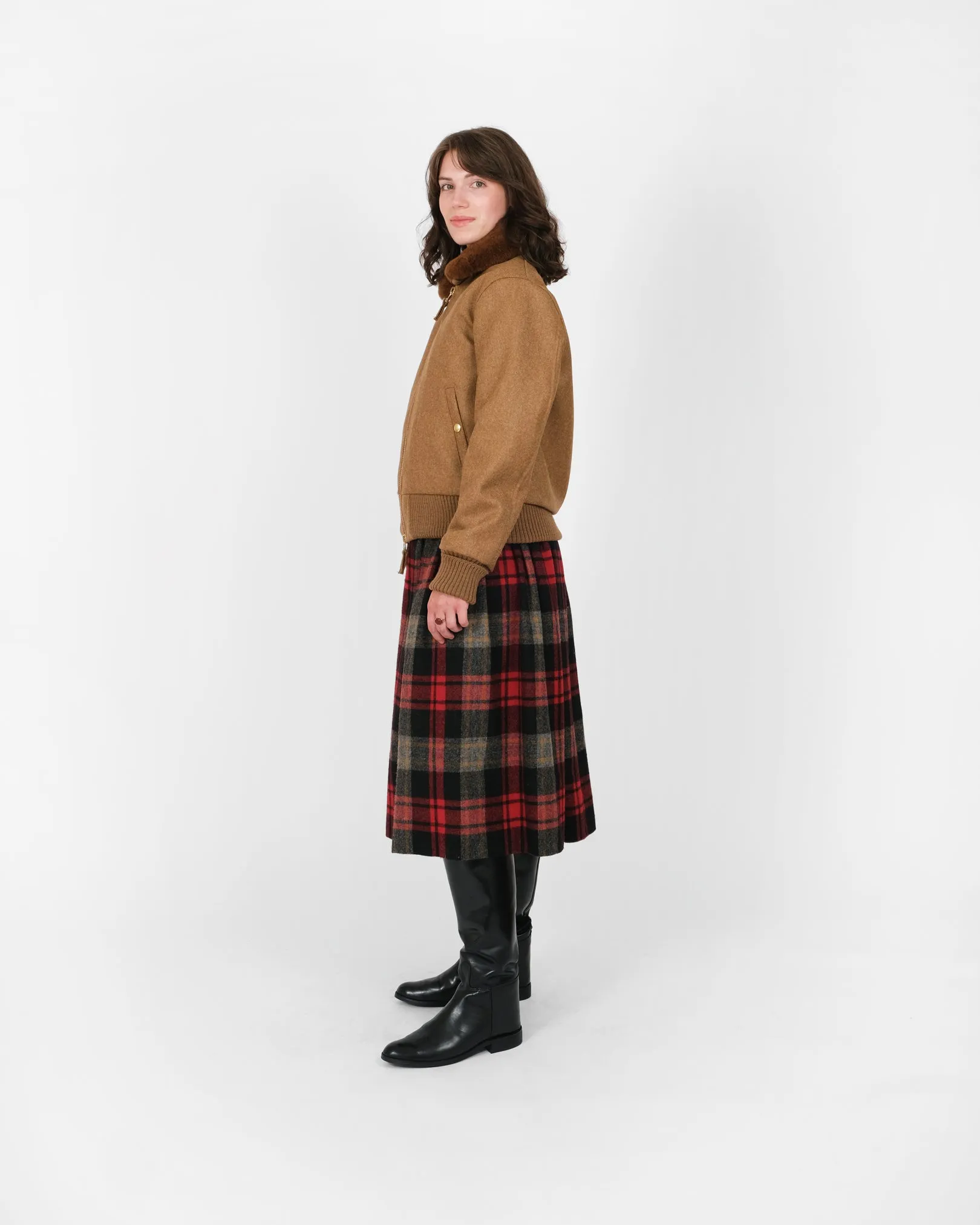 Women's Flyer's Club Jacket - Dark Tan Mix