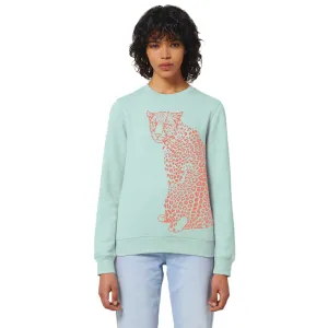 Women's Graphic Sweatshirt | Coral Leopard