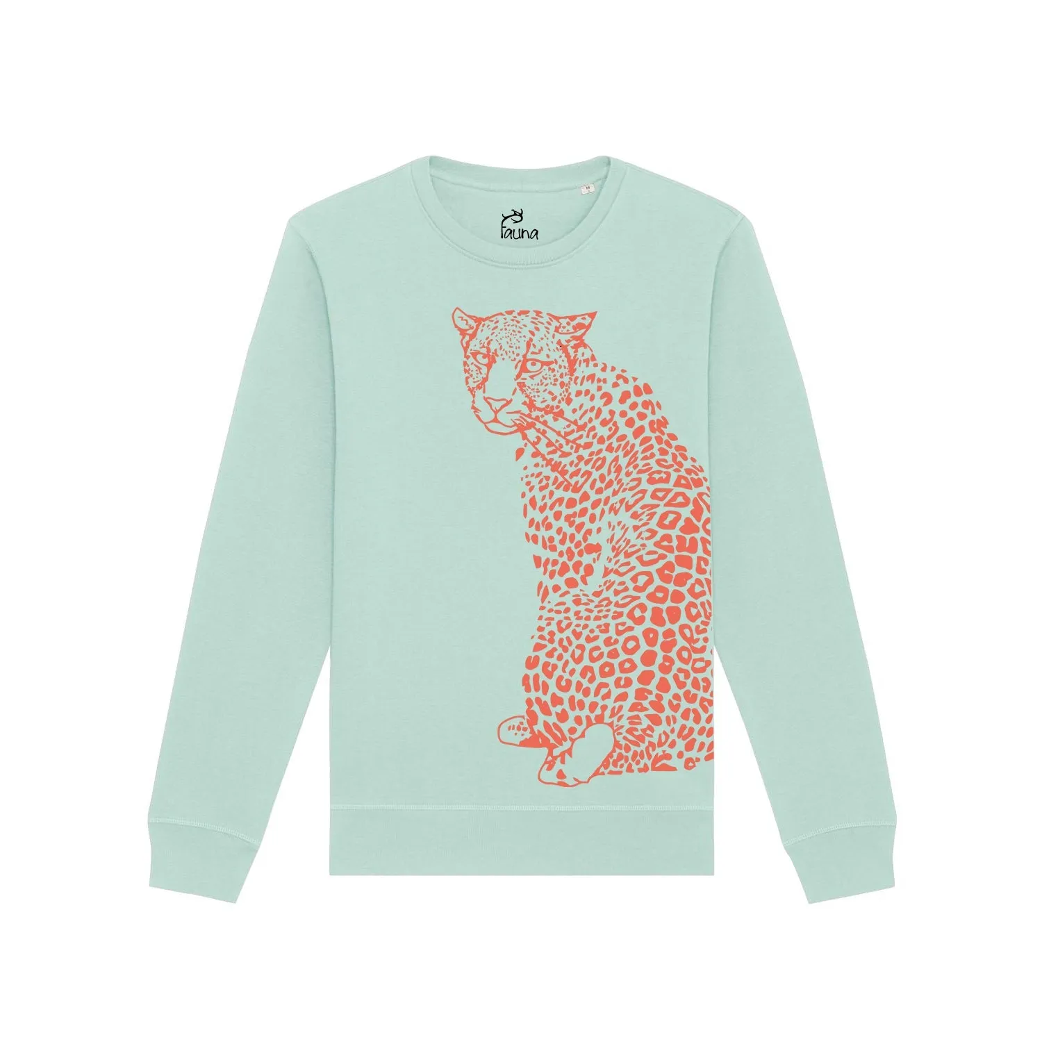 Women's Graphic Sweatshirt | Coral Leopard