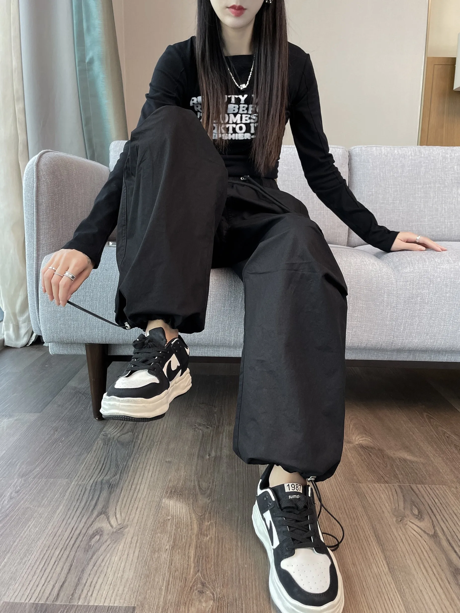 Women's Lightweight and Breathable High Waisted Cargo Pant