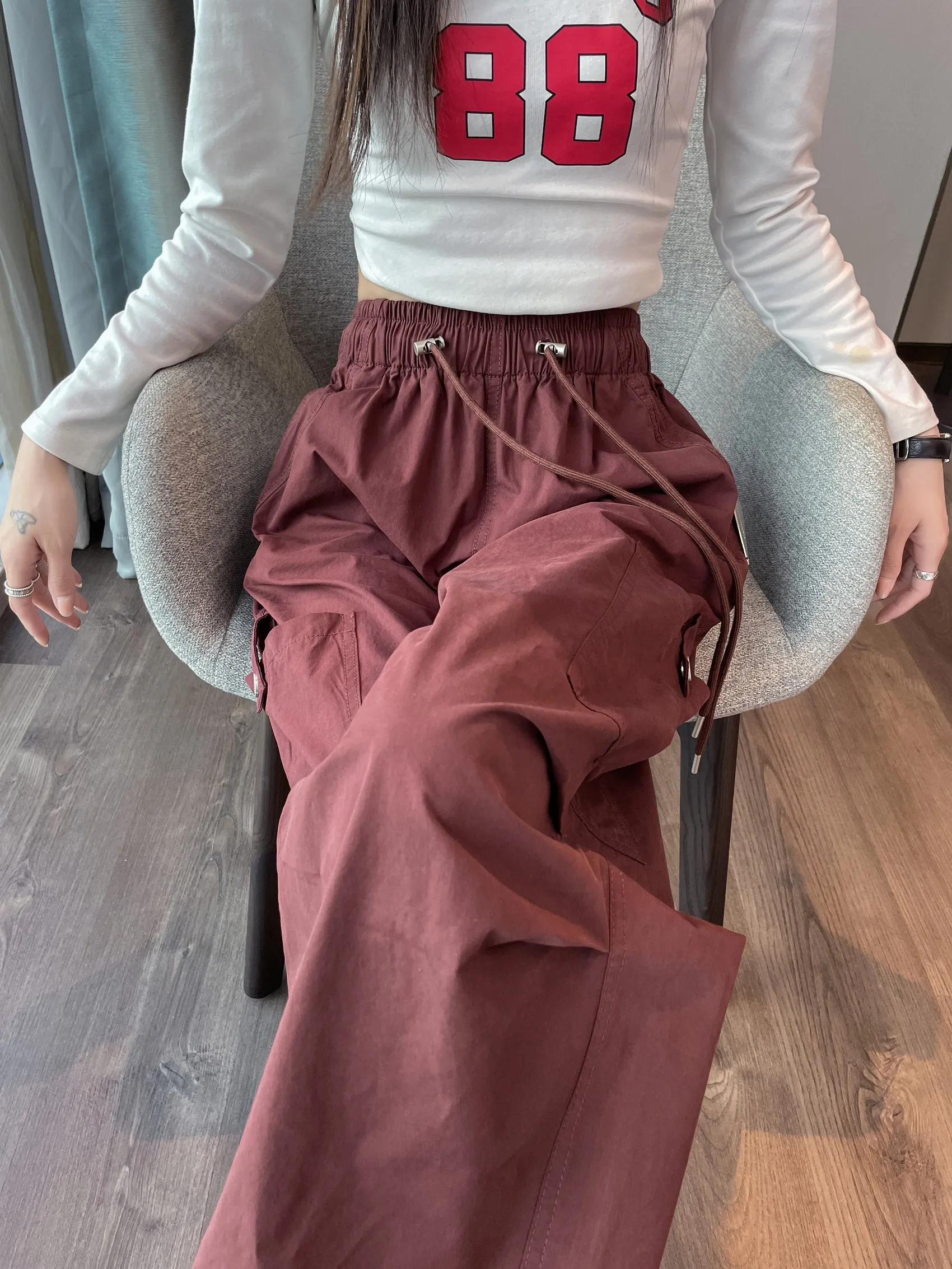 Women's Lightweight and Breathable High Waisted Cargo Pant