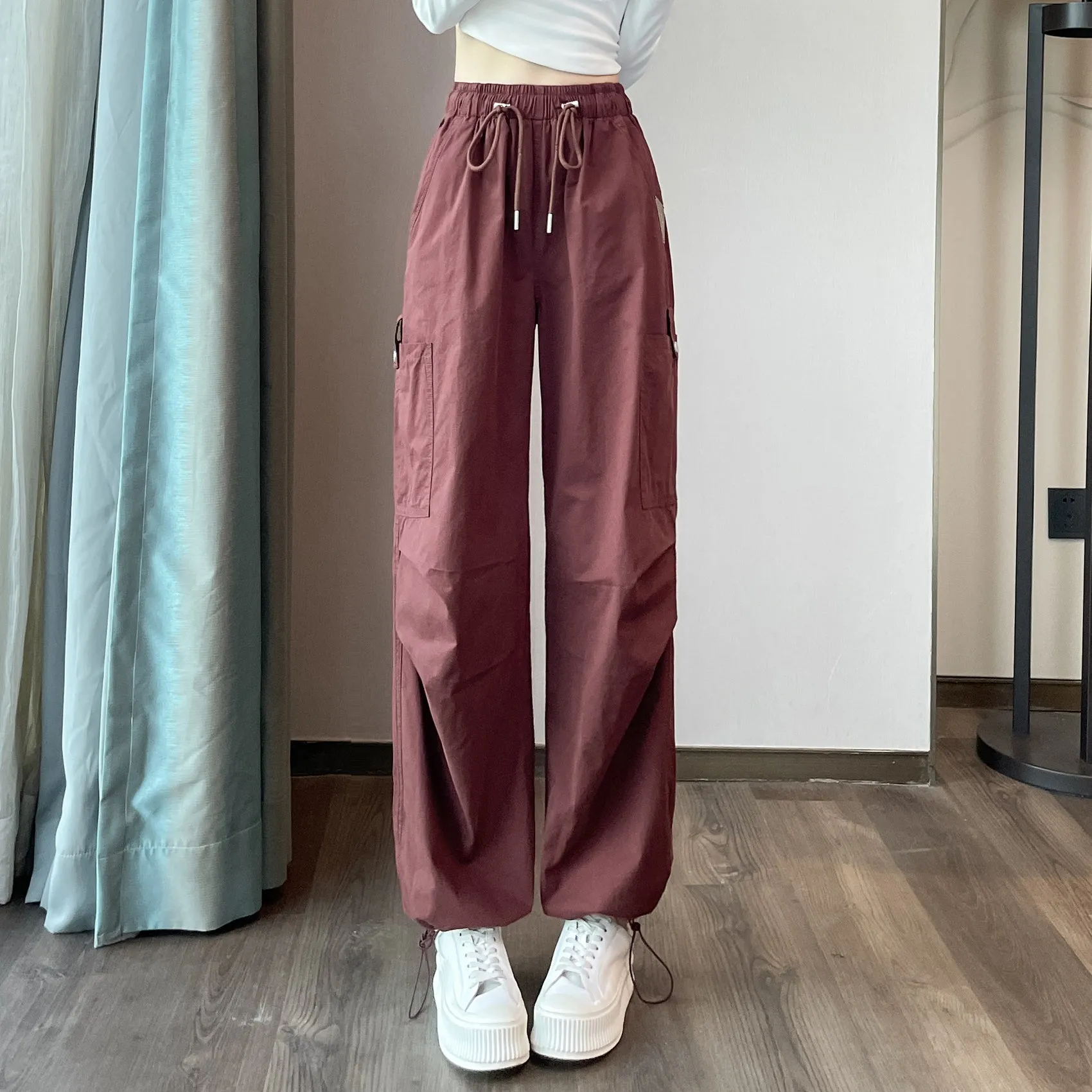 Women's Lightweight and Breathable High Waisted Cargo Pant