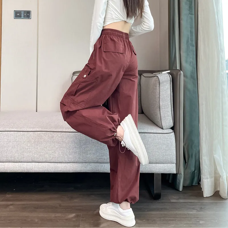 Women's Lightweight and Breathable High Waisted Cargo Pant