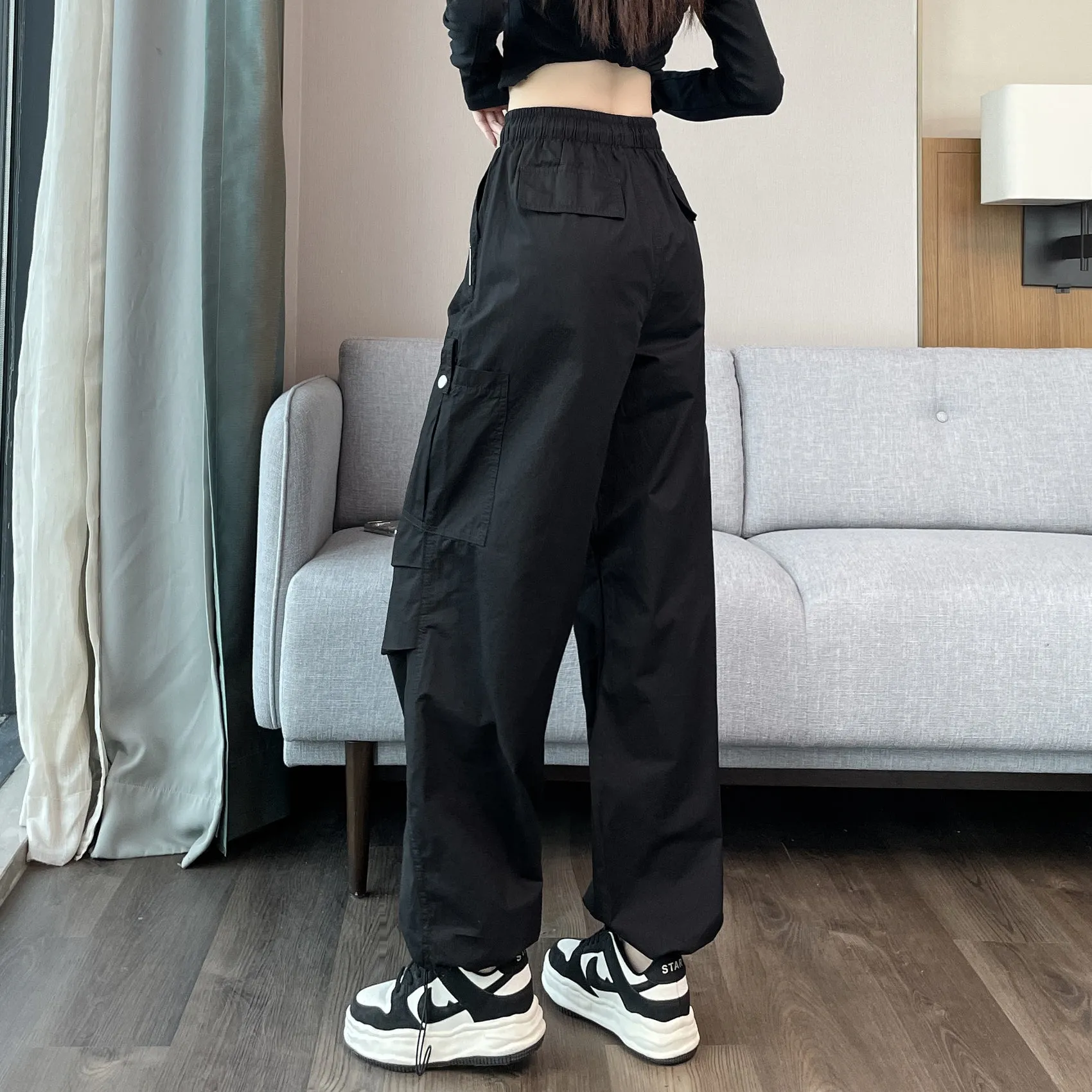 Women's Lightweight and Breathable High Waisted Cargo Pant