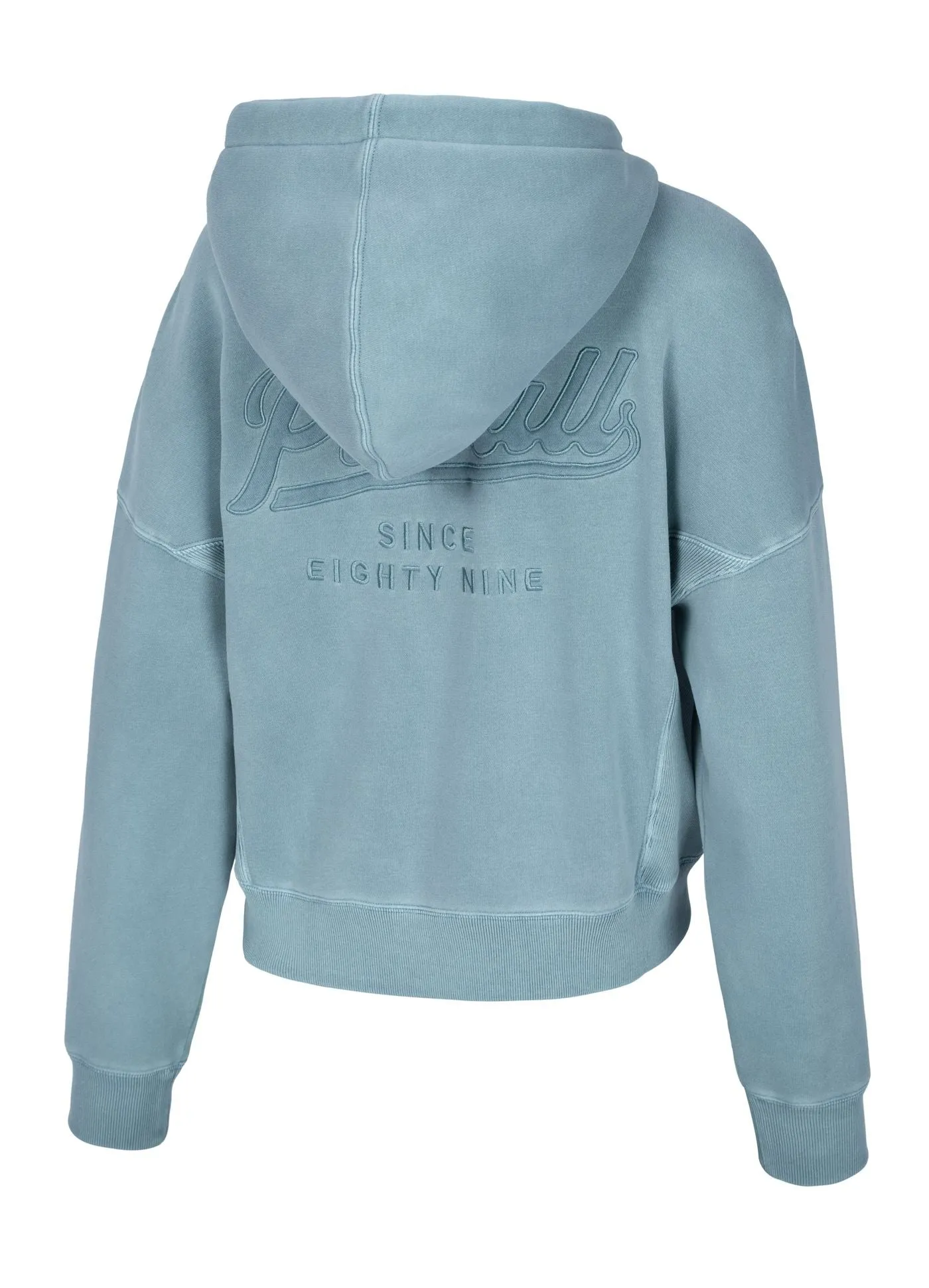 Women's zip-up hoodie Washed Manzanita II - Blue