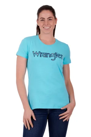 Wrangler Addison SS Ladies Tee Aqua