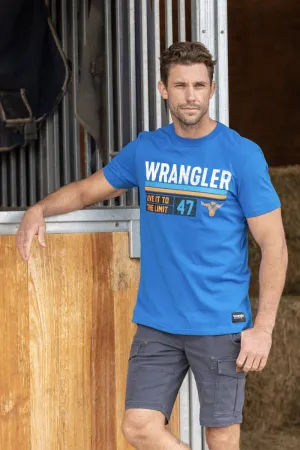 Wrangler Jones Mens Tee Royal Blue