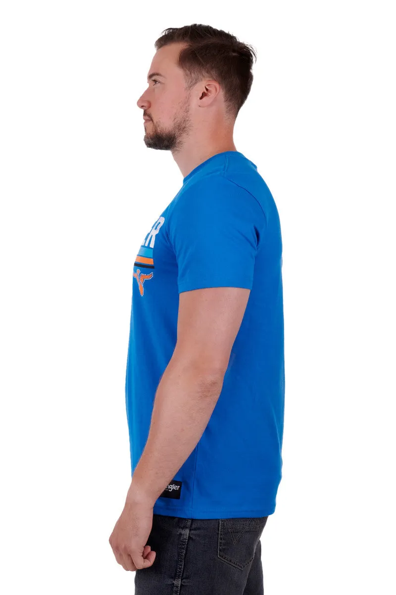 Wrangler Jones Mens Tee Royal Blue