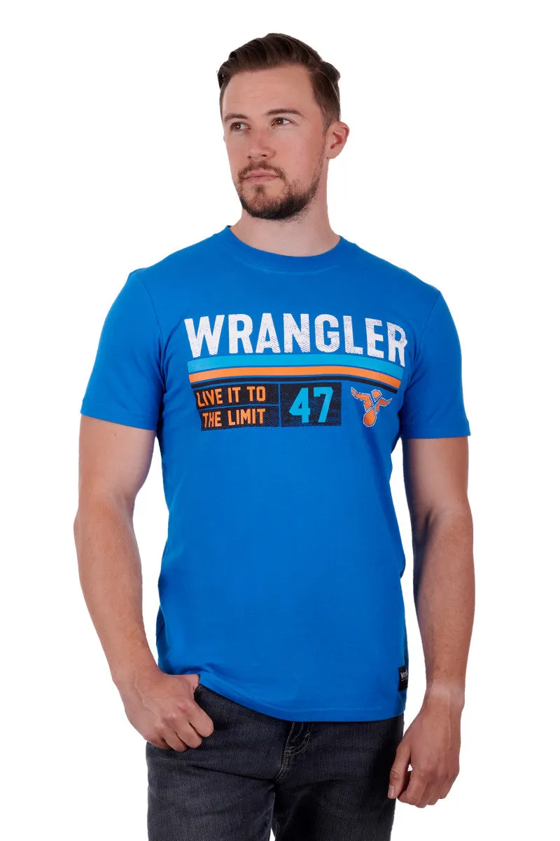 Wrangler Jones Mens Tee Royal Blue
