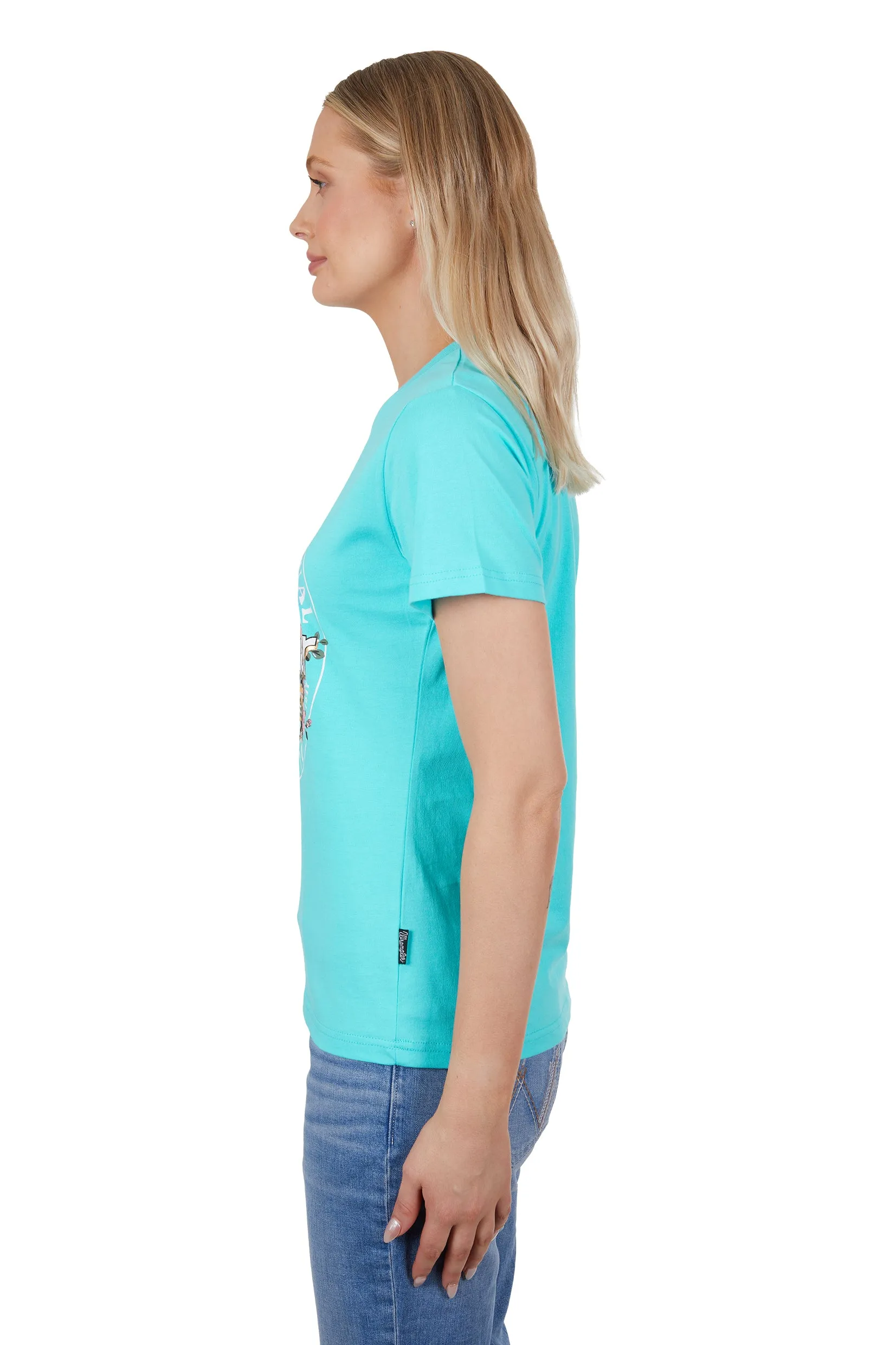 Wrangler Ladies Sara SS Tee Aqua