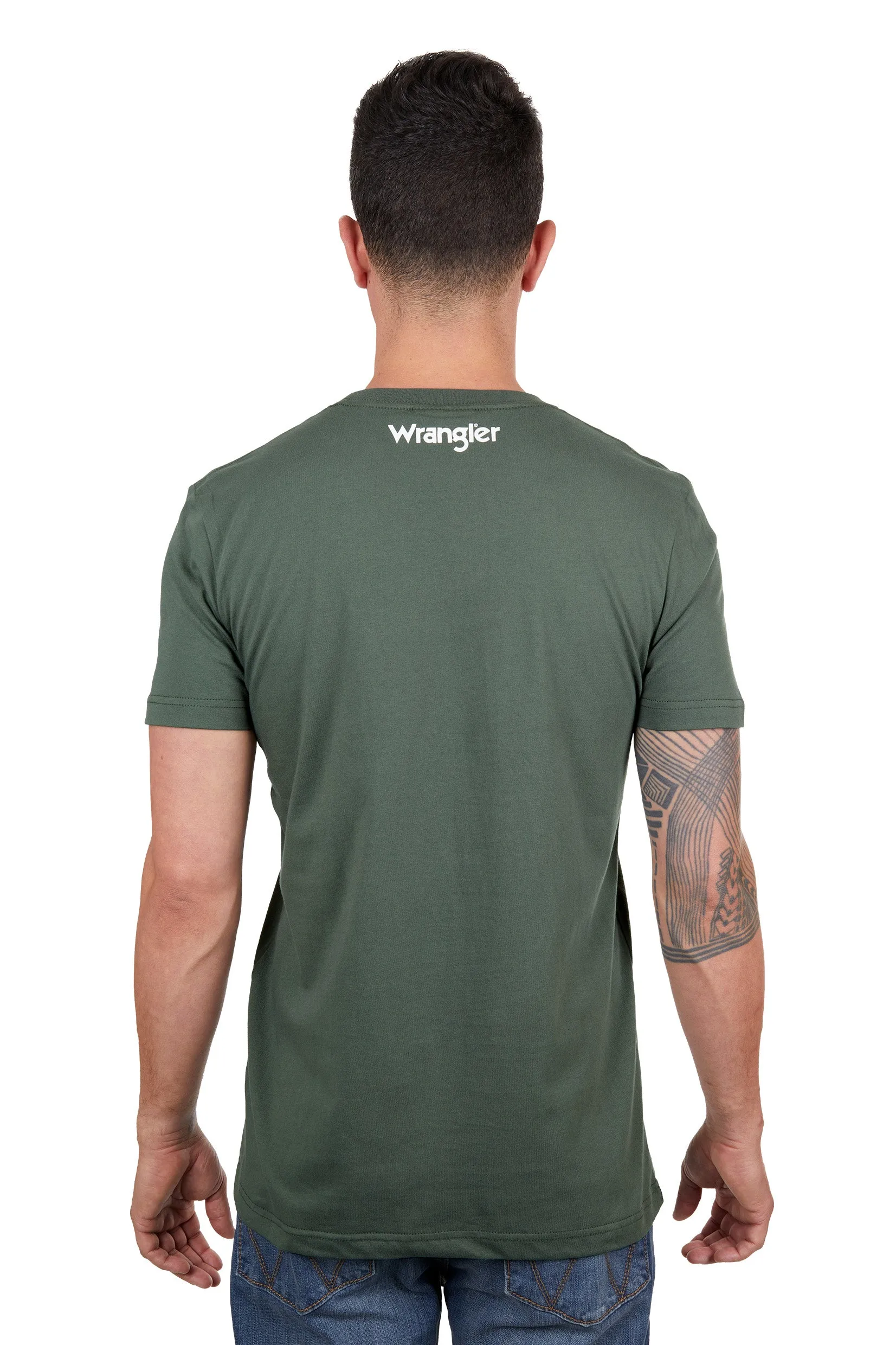 Wrangler Lucas Mens SS Tee Cypress