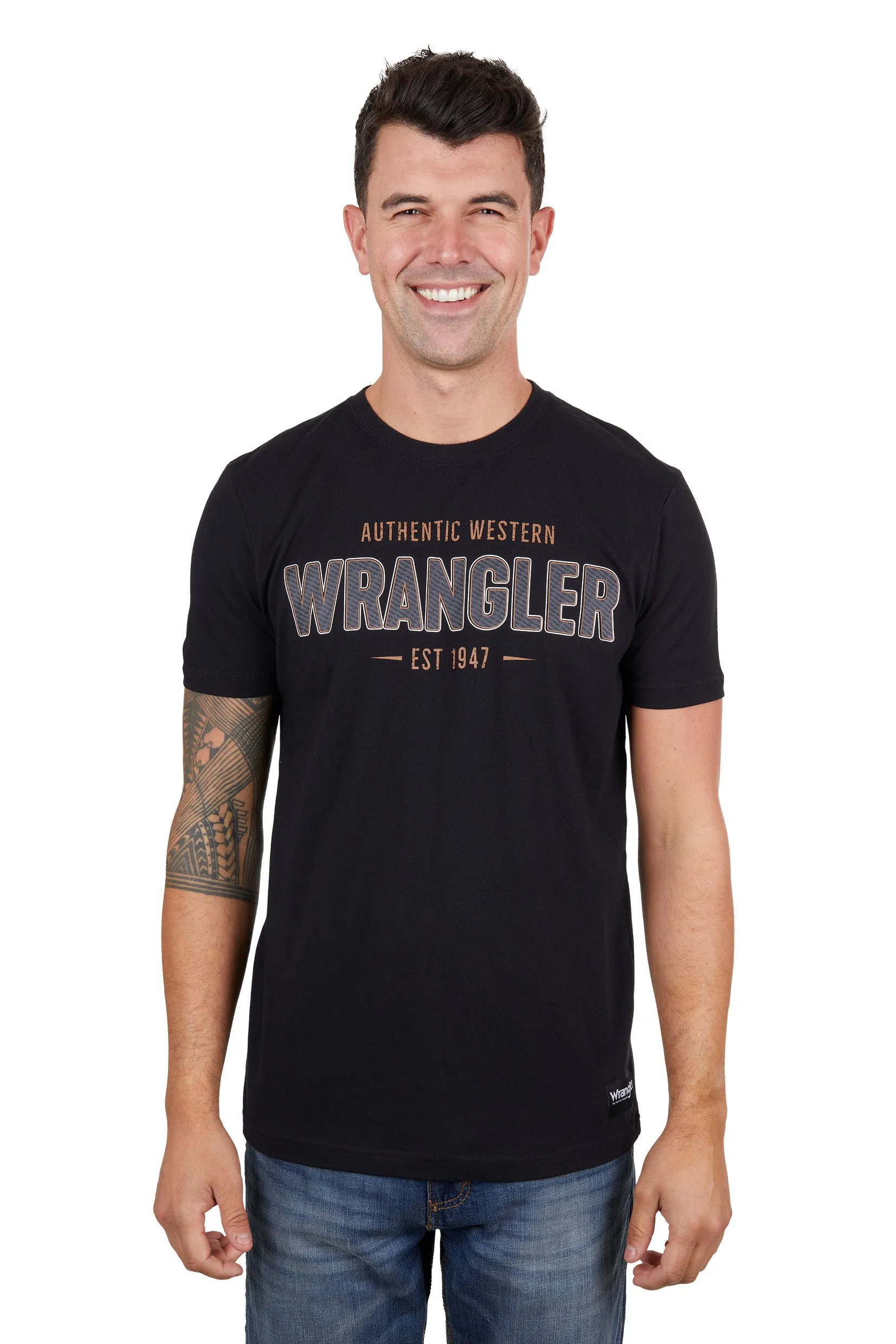 Wrangler Mens Aaron SS Tee Black
