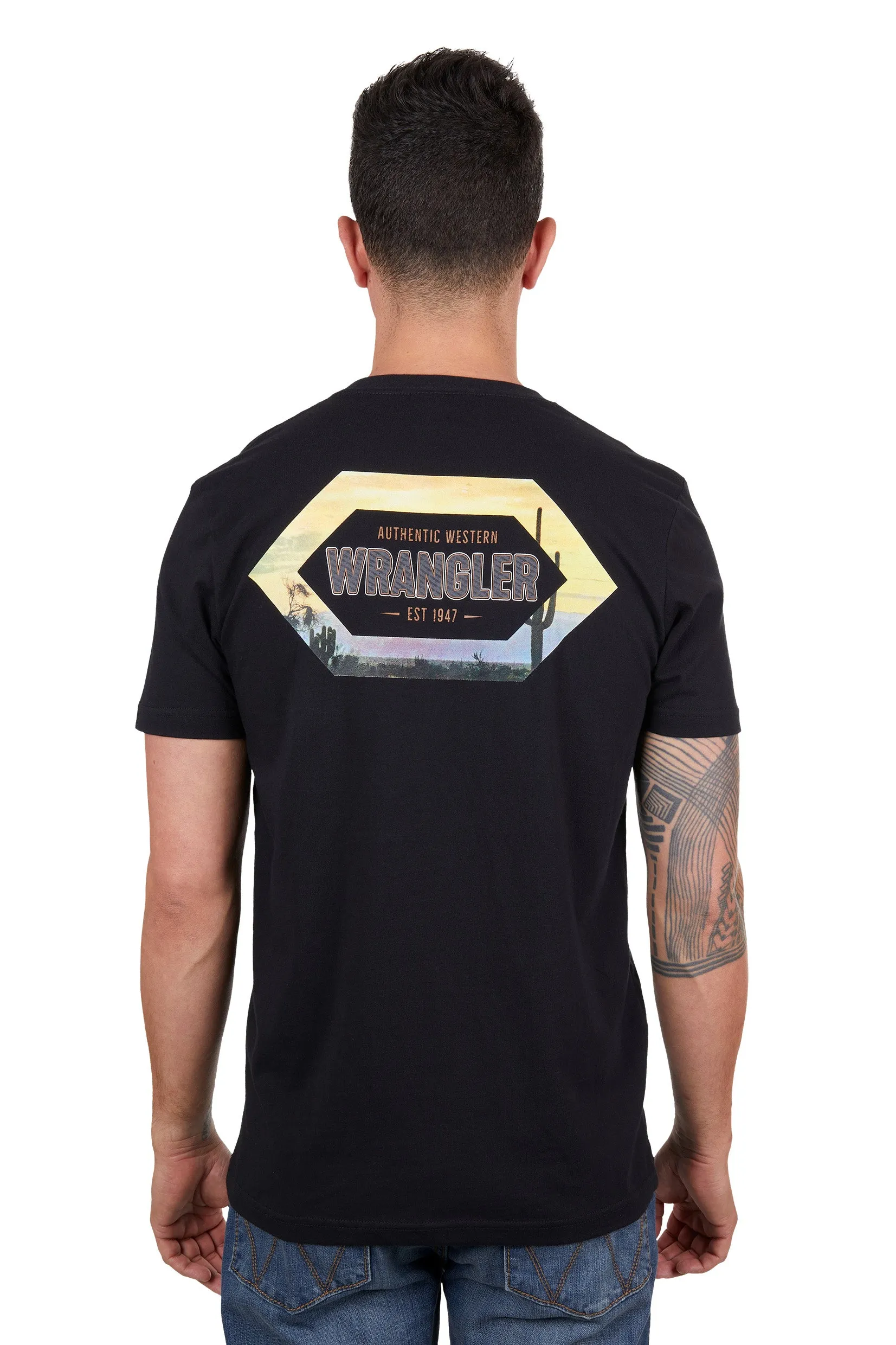 Wrangler Mens Aaron SS Tee Black