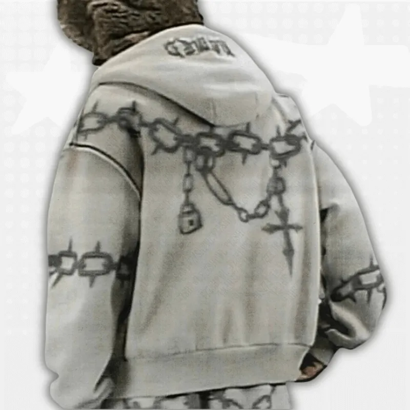 Y2k Gothic Zip up Hoodie