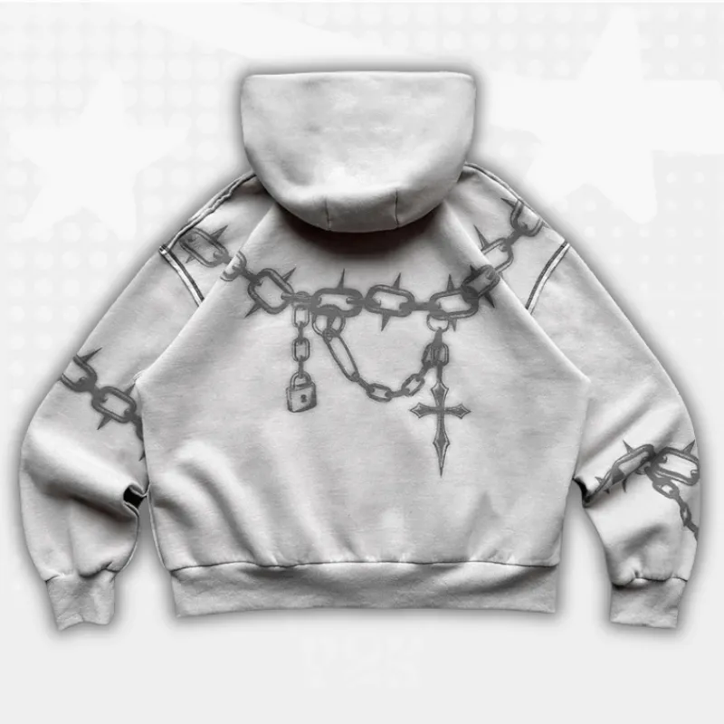 Y2k Gothic Zip up Hoodie