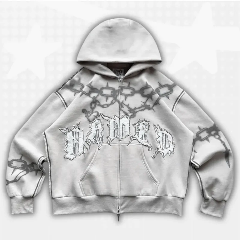 Y2k Gothic Zip up Hoodie