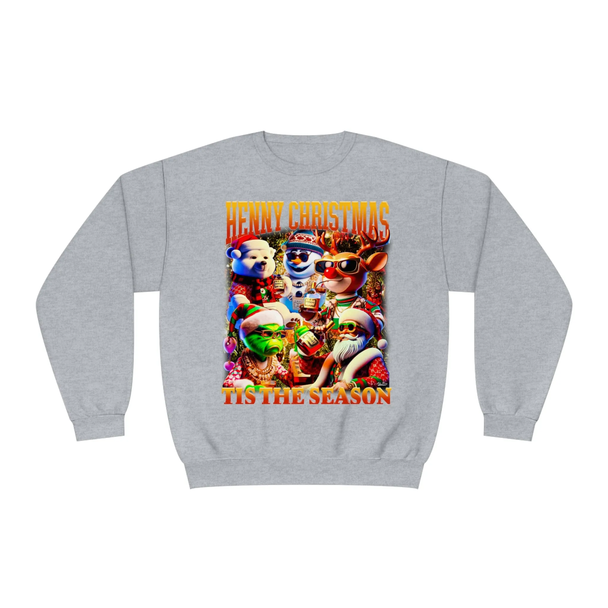 Yac King Christmas Sweater - Unisex NuBlend® Crewneck Sweatshirt