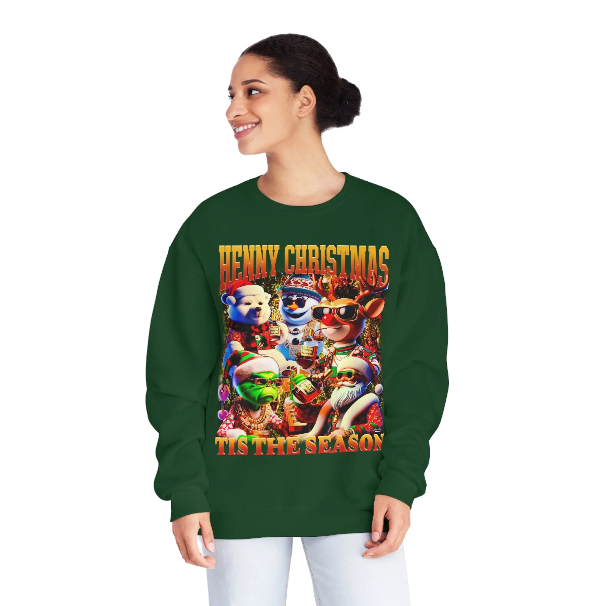 Yac King Christmas Sweater - Unisex NuBlend® Crewneck Sweatshirt