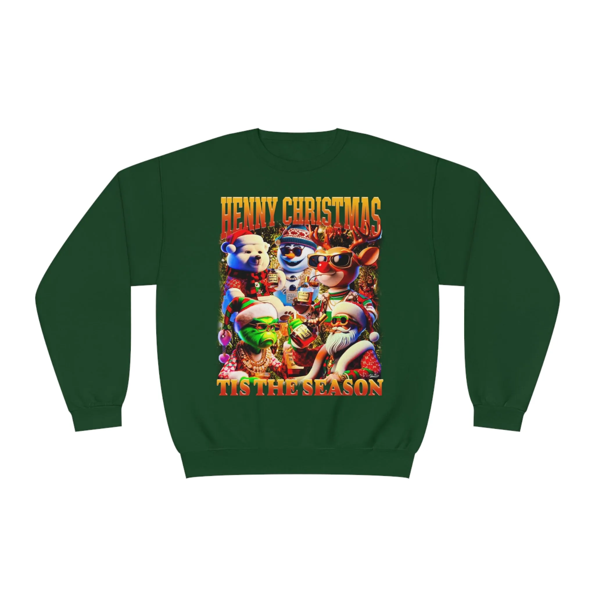 Yac King Christmas Sweater - Unisex NuBlend® Crewneck Sweatshirt
