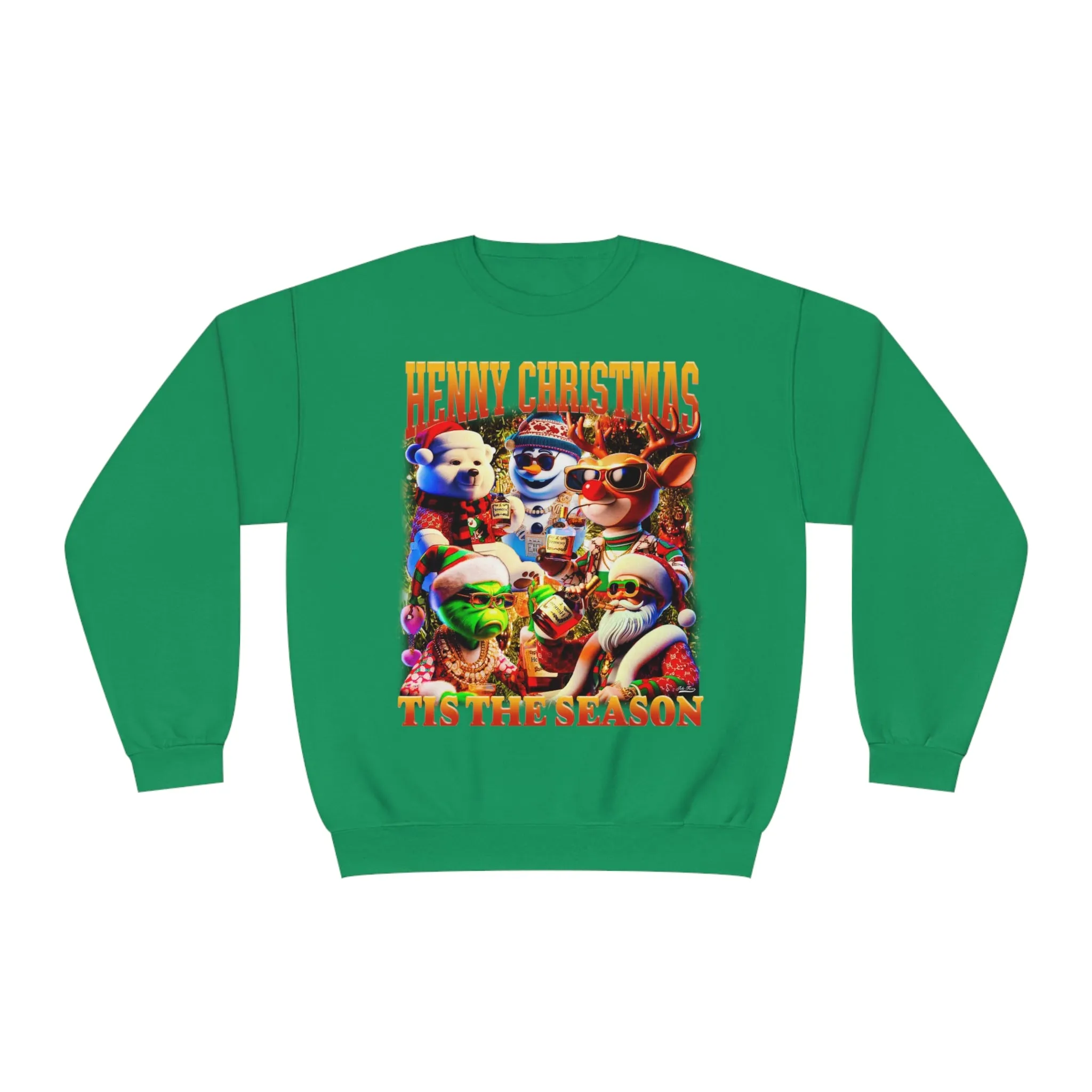 Yac King Christmas Sweater - Unisex NuBlend® Crewneck Sweatshirt