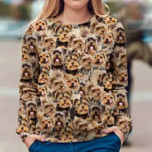 Yorkshire Terrier - Full Face - Premium Sweatshirt