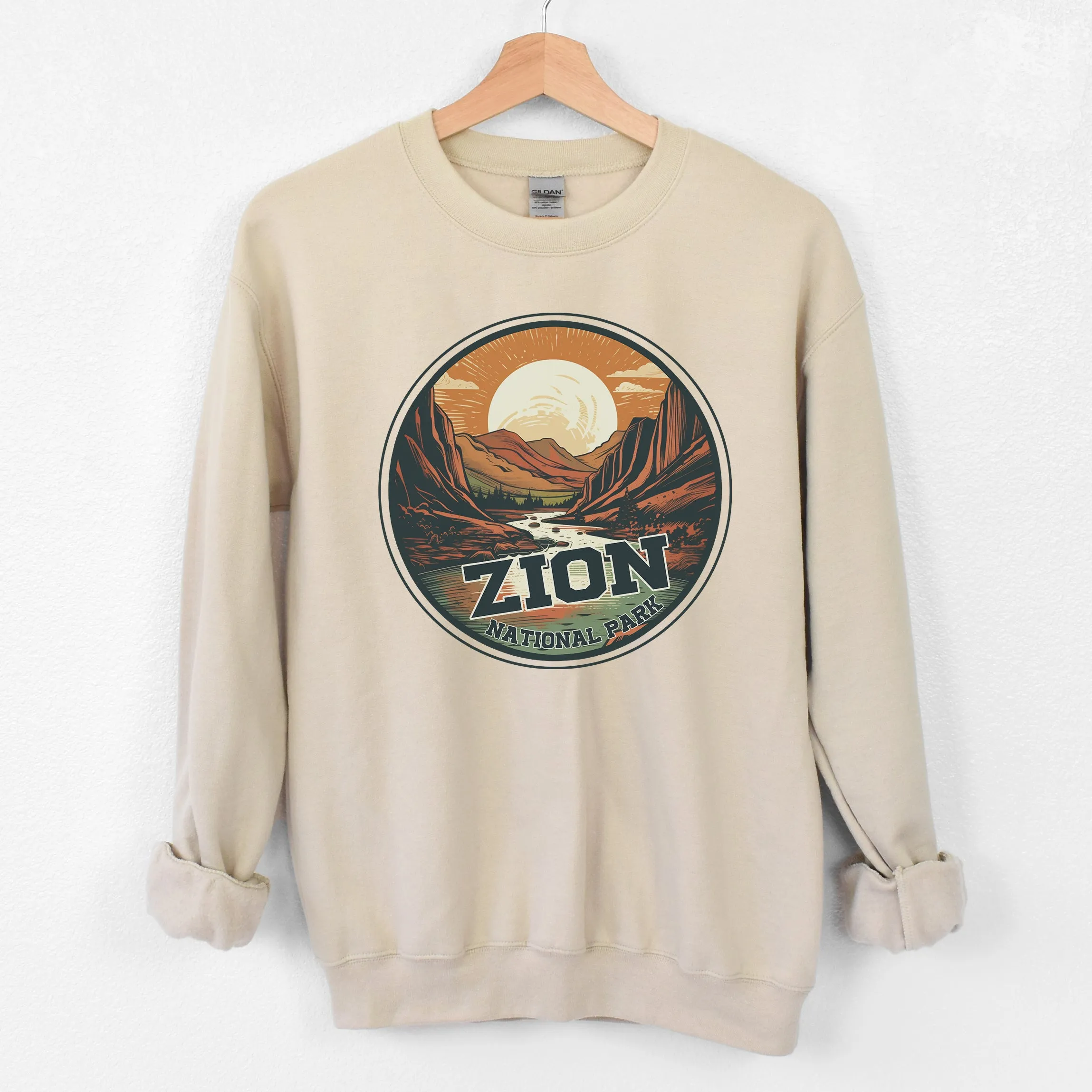 ZION NATIONAL PARK SAND CREWNECK SWEATSHIRT