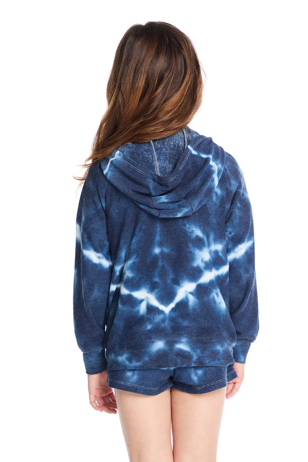 Zip Up Indigo Heart Hoodie