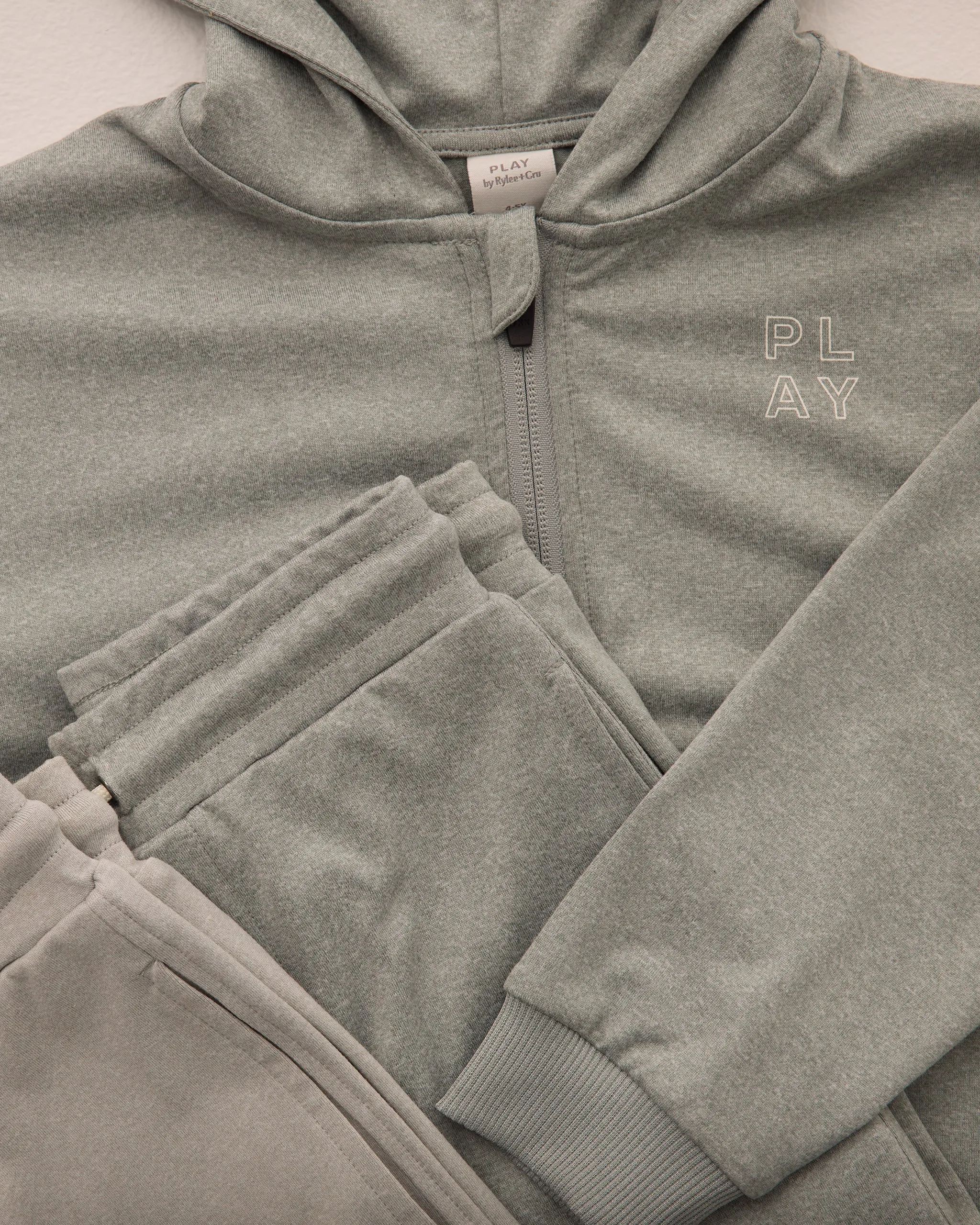 Zip-Up Tech Hoodie || Heathered Eucalyptus